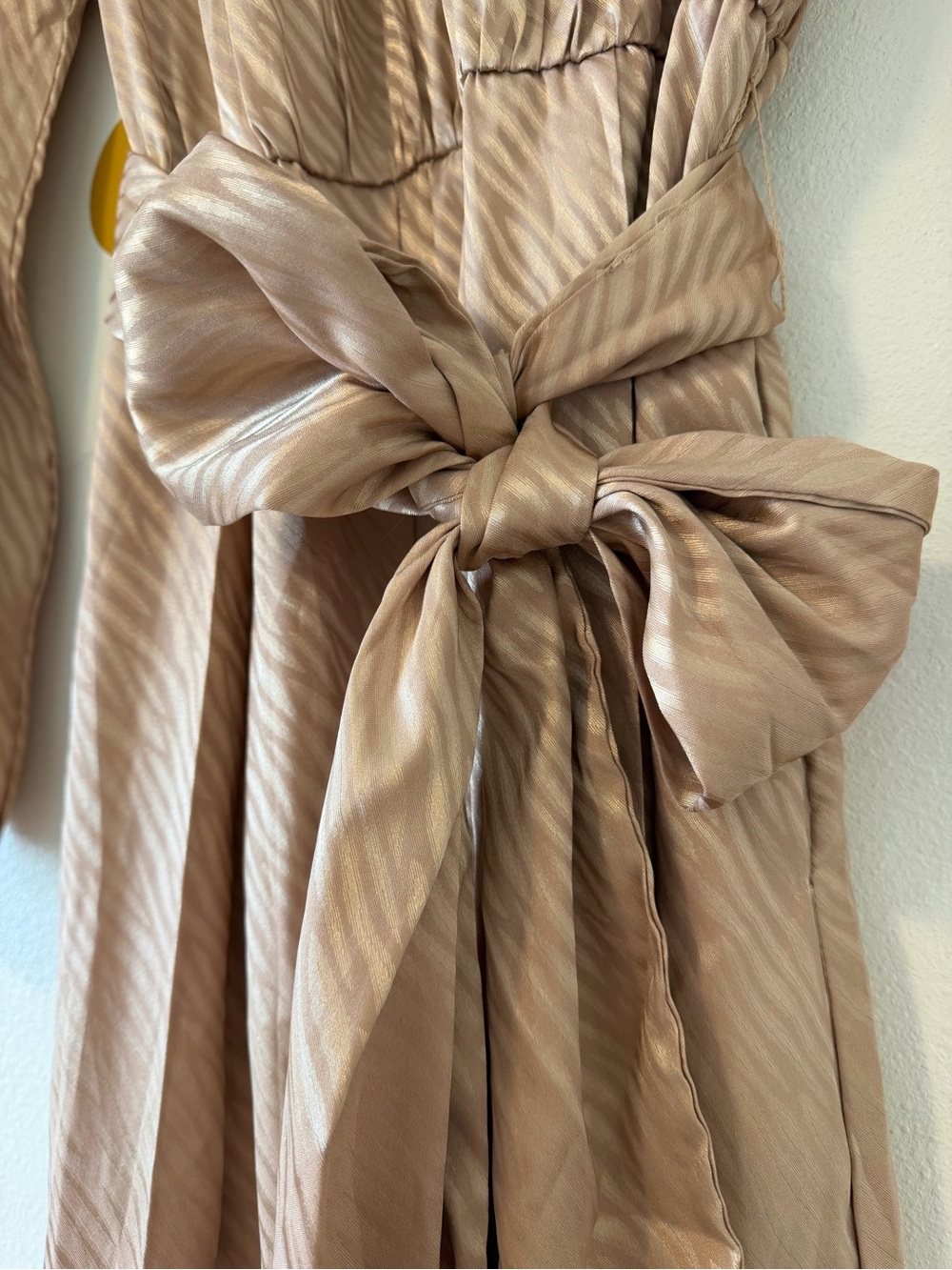 EUC Bohme Champage Ariana Zebra Midi Mock Neck Long Sleeve Dress - Picture 7 of 13